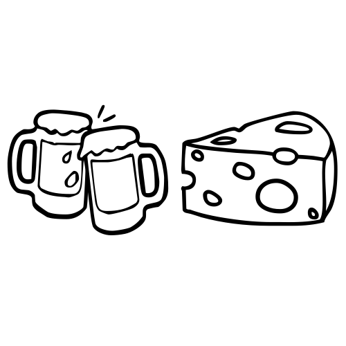 🍻🧀 Emoji Domain black and white Symbola rendering